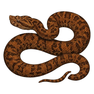 کارتون Amazonian toadheaded pitviper