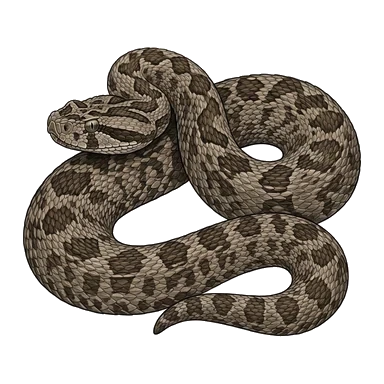 Bale Mountains adder కార్టూన్
