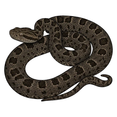کارتون Colombian toadheaded pitviper