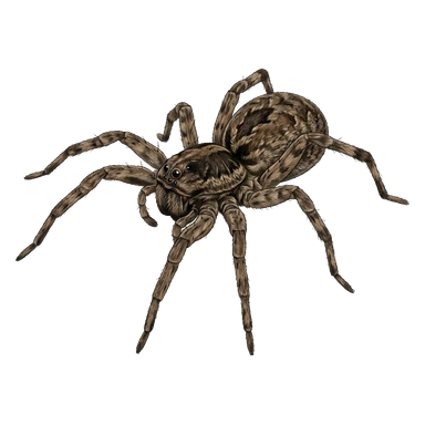 د Desertas wolf spider کارټون