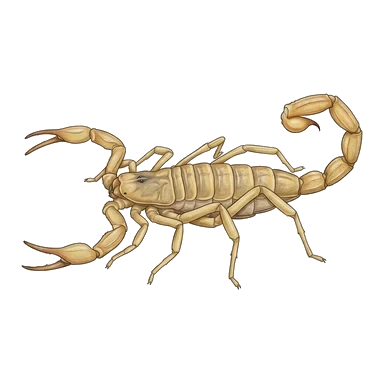 رسم كرتوني لـDune scorpion