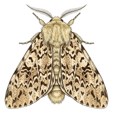 کارتون Hickory tussock moth