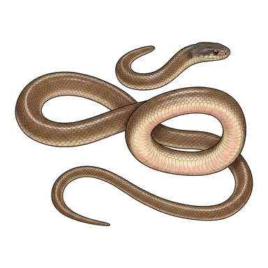 Ingram's brown snake కార్టూన్
