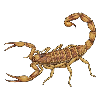 کارتون Jalisco bark scorpion
