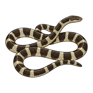 ภาพการ์ตูนของMalayan krait