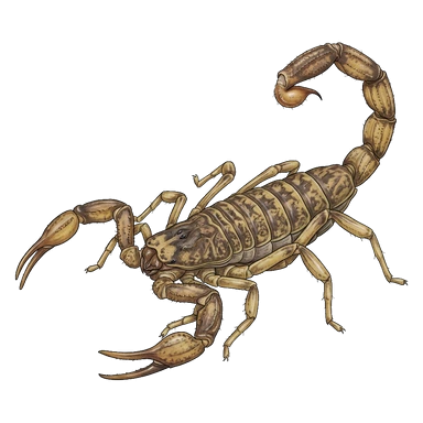 د Michoacan bark scorpion کارټون