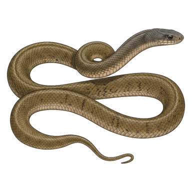 د Peninsula brown snake کارټون