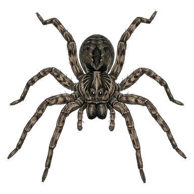 د Radiated wolf spider کارټون