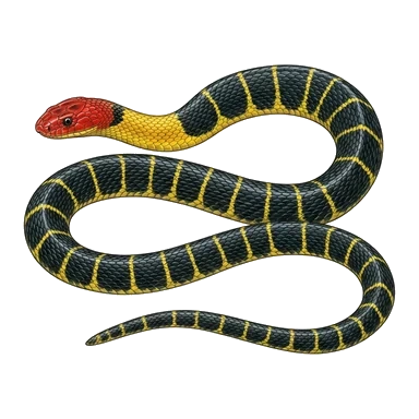 Red-headed krait కార్టూన్