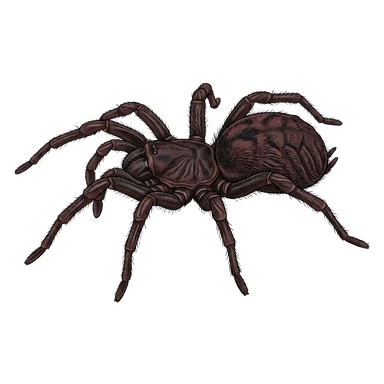 د Shield-backed trapdoor spider کارټون
