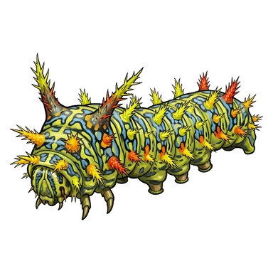 کارتون Spiny oak slug