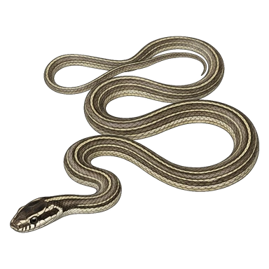 د Striped crowned snake کارټون