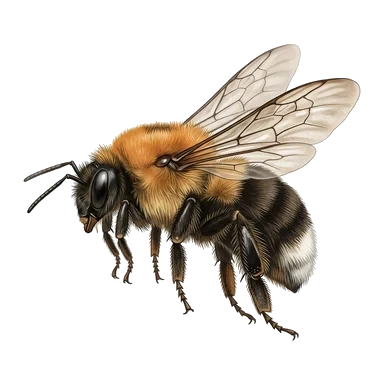 ภาพการ์ตูนของTree bumblebee