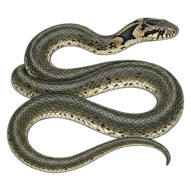 کارتون Western crowned snake